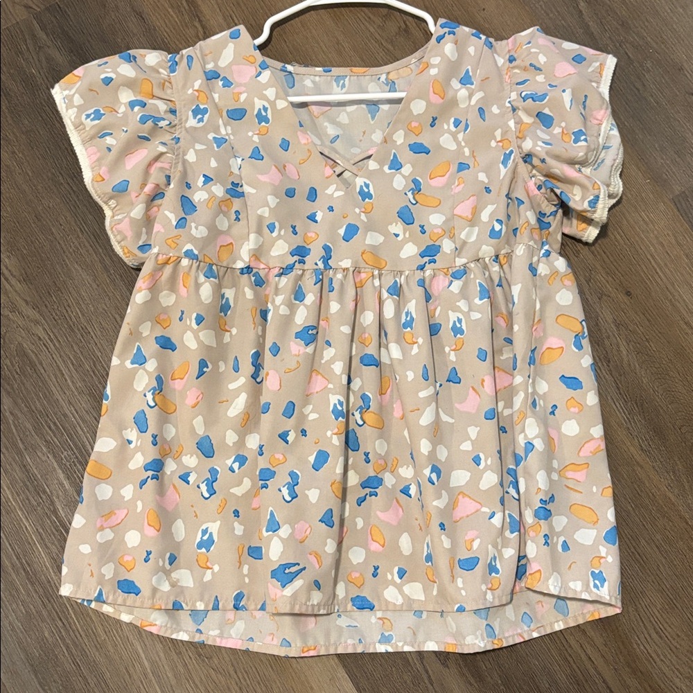 Colorful Patterned Blouse
